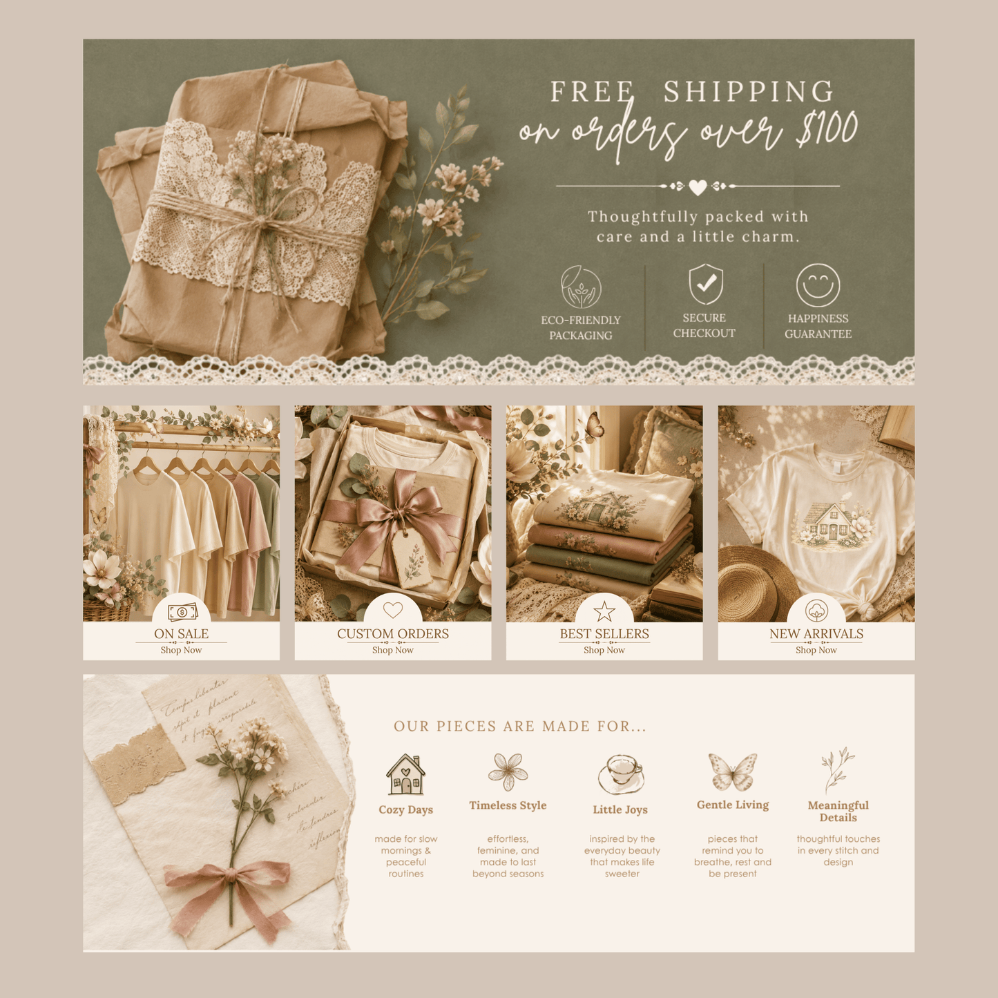 quiet love cottage shopify theme