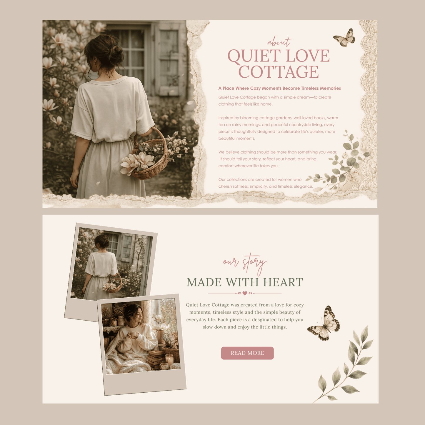 quiet love cottage shopify theme