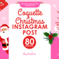 Pink Coquette Christmas Instagram Templates