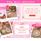 Pink Christmas Coquette Website Banner Templates | Feminine Holiday Canva Website Banners | Pastel Christmas Shopify, Wix, Blog Headers
