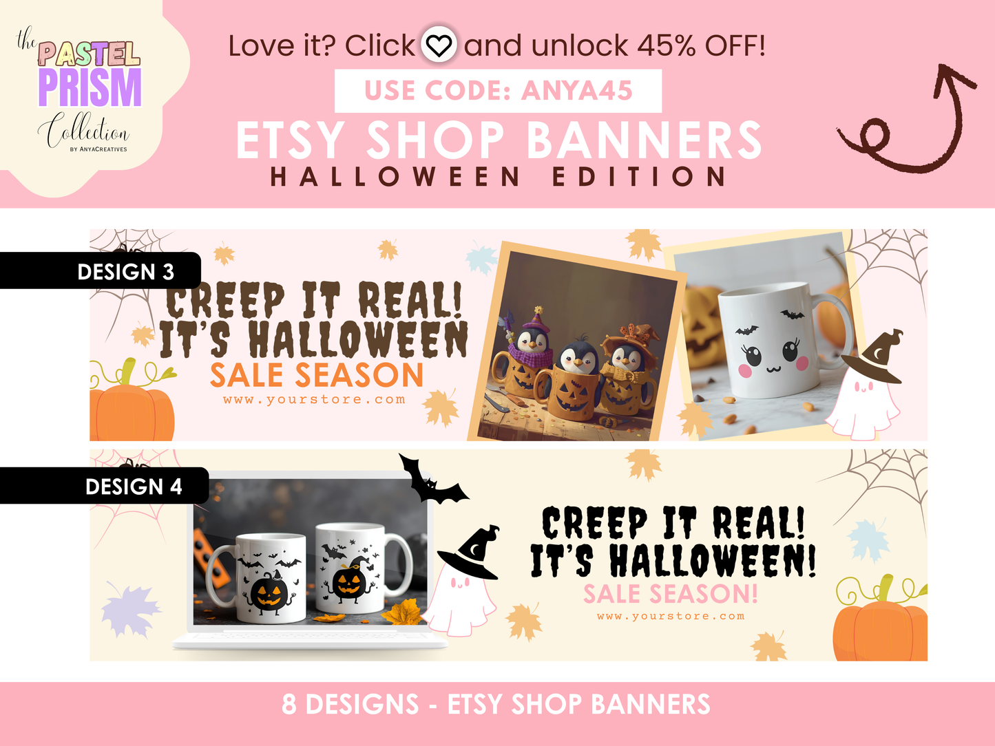 autumn etsy shop banner templates