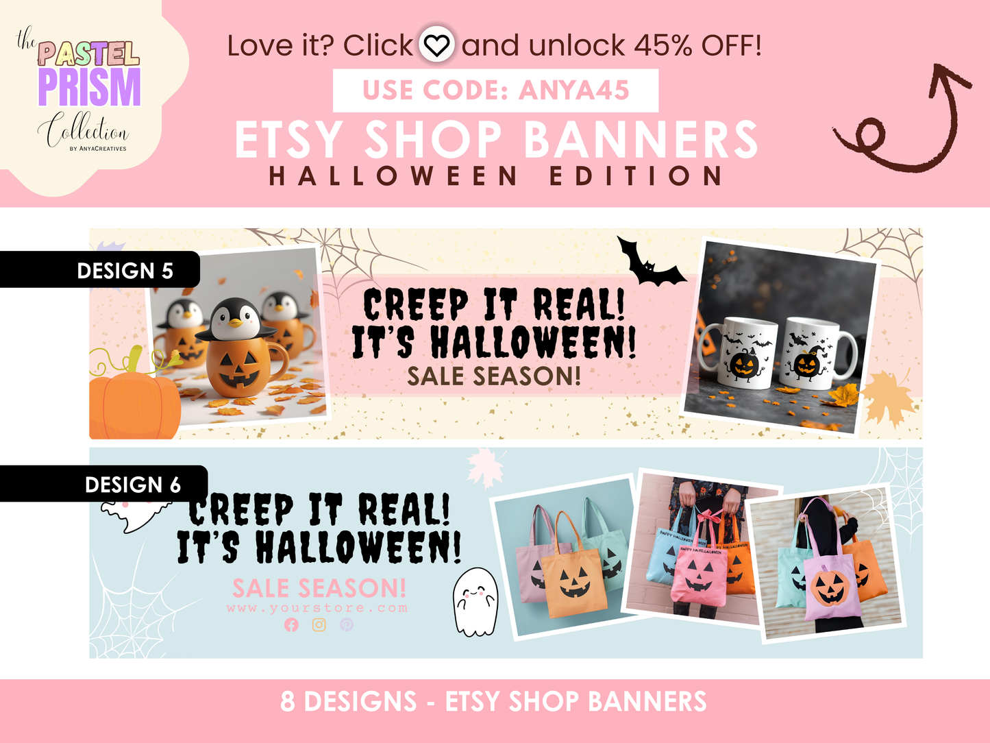 autumn etsy shop banner templates