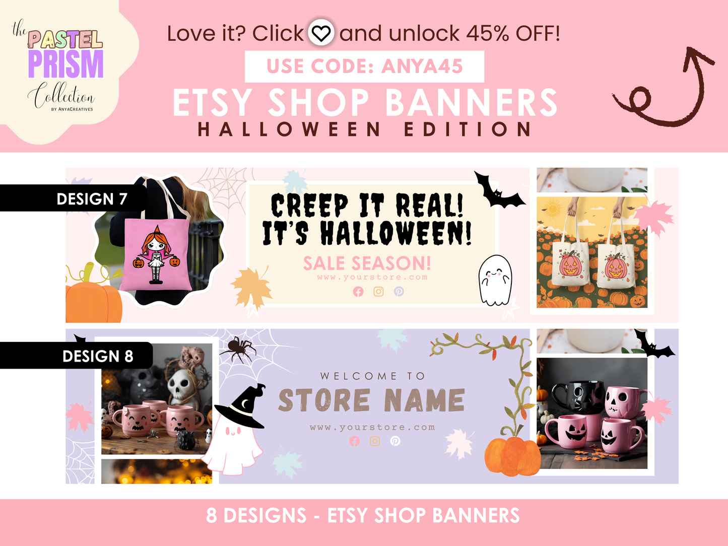 autumn etsy shop banner templates