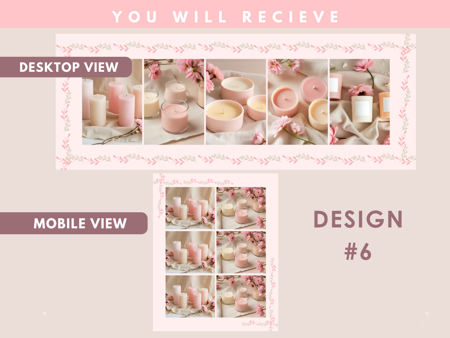 pink christmas coquette website banner templates