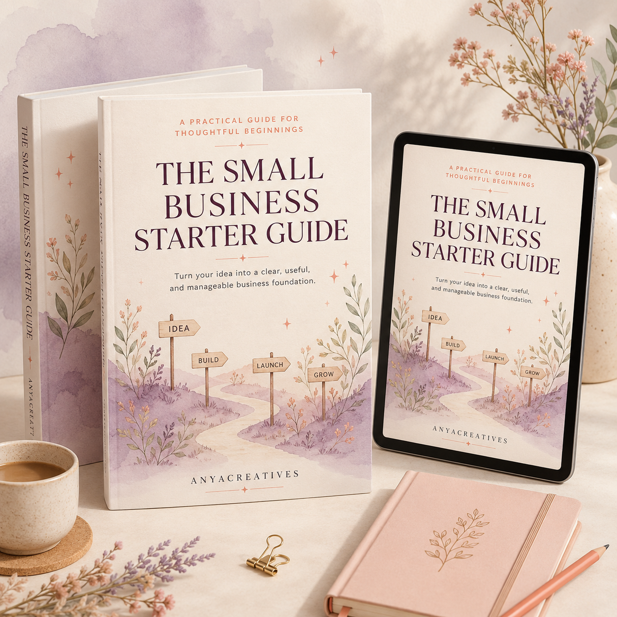 small business starter guide and workbook | anyacreatives