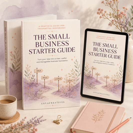Small Business Starter Guide and Workbook | ANYACREATIVES