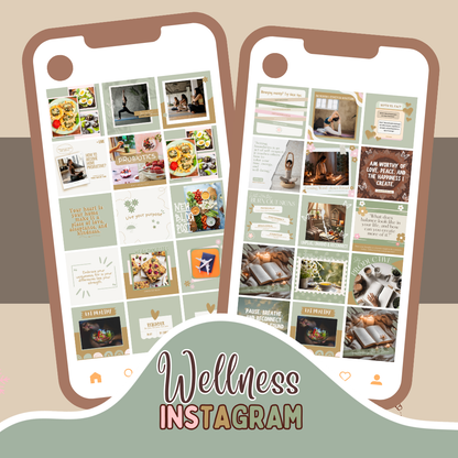 Customizable Wellness Instagram Post Templates | Boost Engagement with Health & Fitness Designs