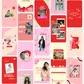 Valentine’s Instagram Bundle - 100+ Romantic Canva Templates in a Gorgeous Red Palette