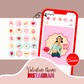 Valentine’s Instagram Bundle - 100+ Romantic Canva Templates in a Gorgeous Red Palette
