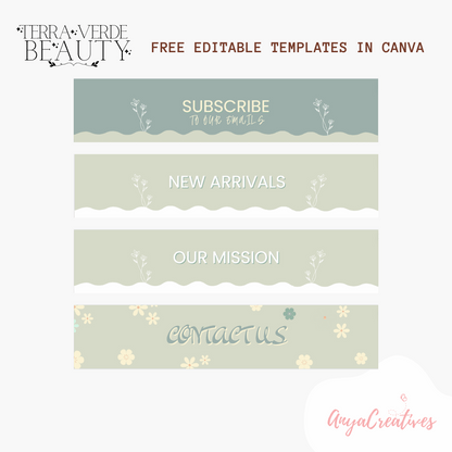 Terra Verde Beauty Shopify Theme - Website Design Template - Shopify 2.0 - Beauty Shopify Banners - Shopify Themes for Beauty Products