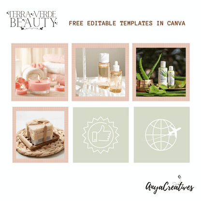 Terra Verde Beauty Shopify Theme - Website Design Template - Shopify 2.0 - Beauty Shopify Banners - Shopify Themes for Beauty Products