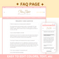 Shopify Theme Pink Peach Orange Customizable Colors Shopify Template - Beauty Website Template - Skincare Shopify - Pastel Shopify Website