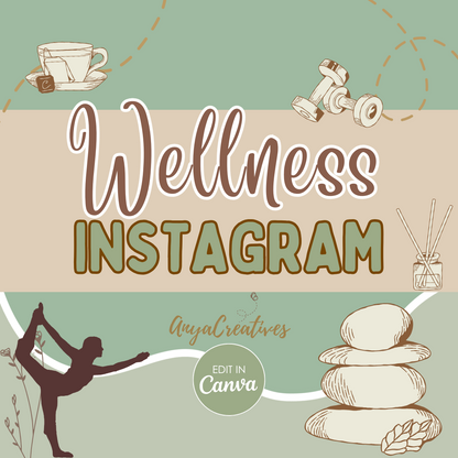 Customizable Wellness Instagram Post Templates | Boost Engagement with Health & Fitness Designs