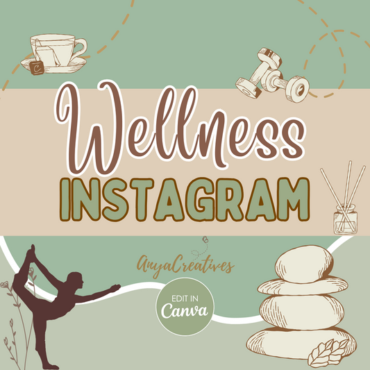 Customizable Wellness Instagram Post Templates | Boost Engagement with Health & Fitness Designs