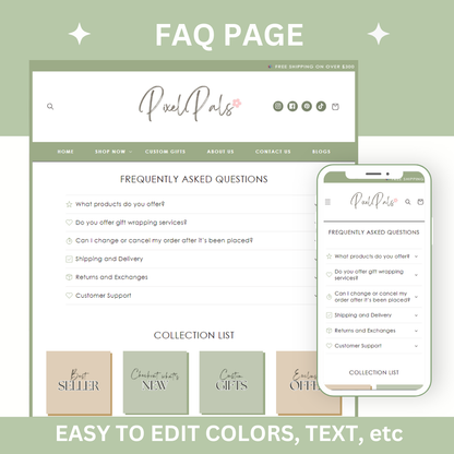 Cottagecore Shopify Theme - PixelPals Corner