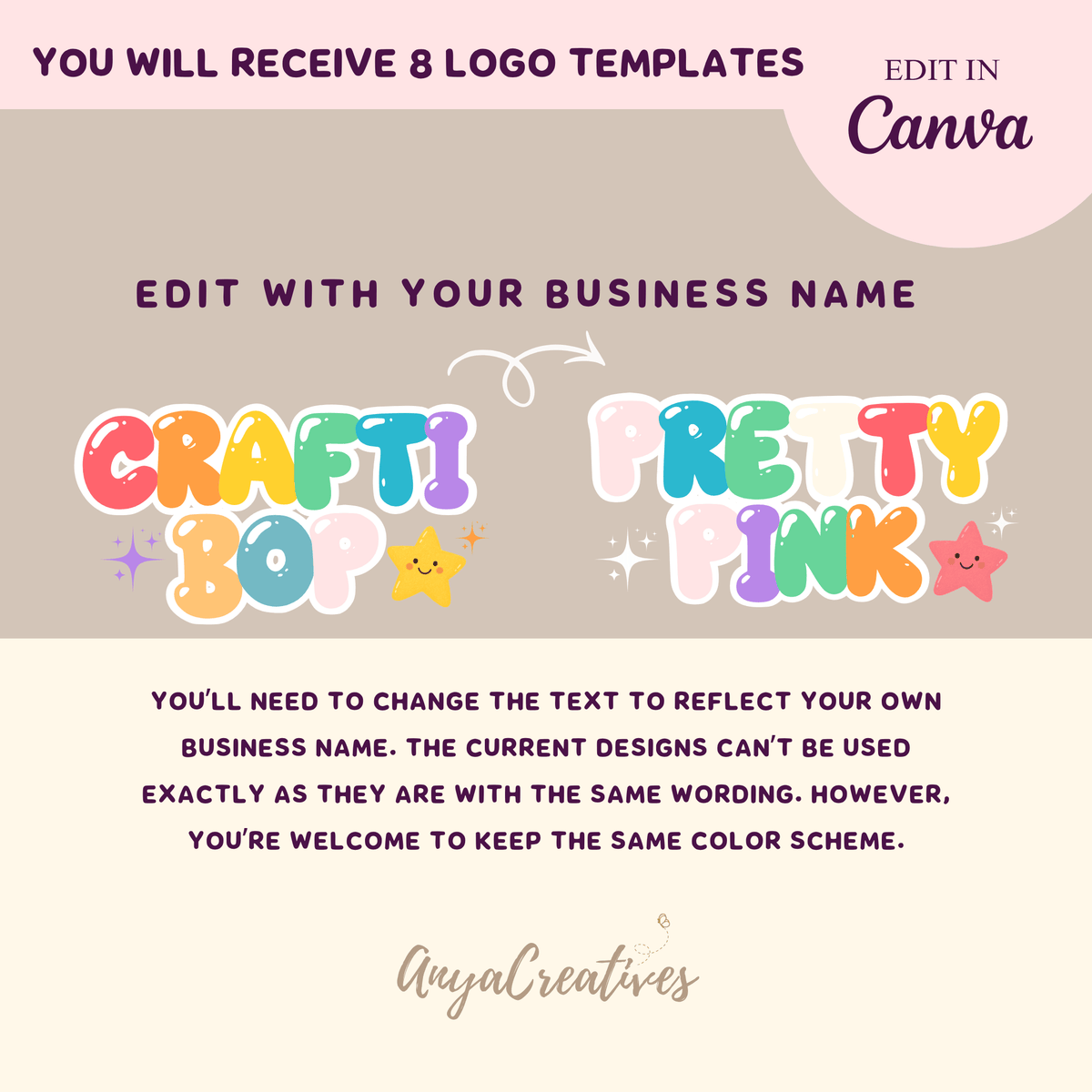CRAFTIBOP Logo Template Kit