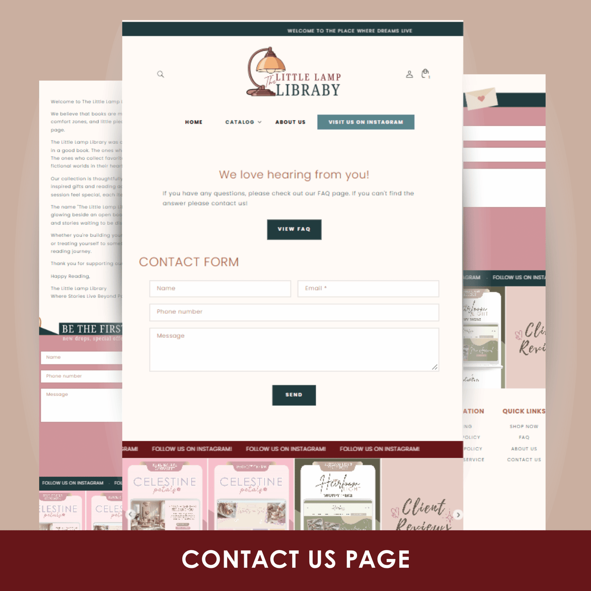 The Little Lamp Library | Cozy Bookish Shopify Theme