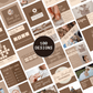 Instagram Template Bundle | Minimalist Neutral Aesthetic | Nude & Neutrals Collection