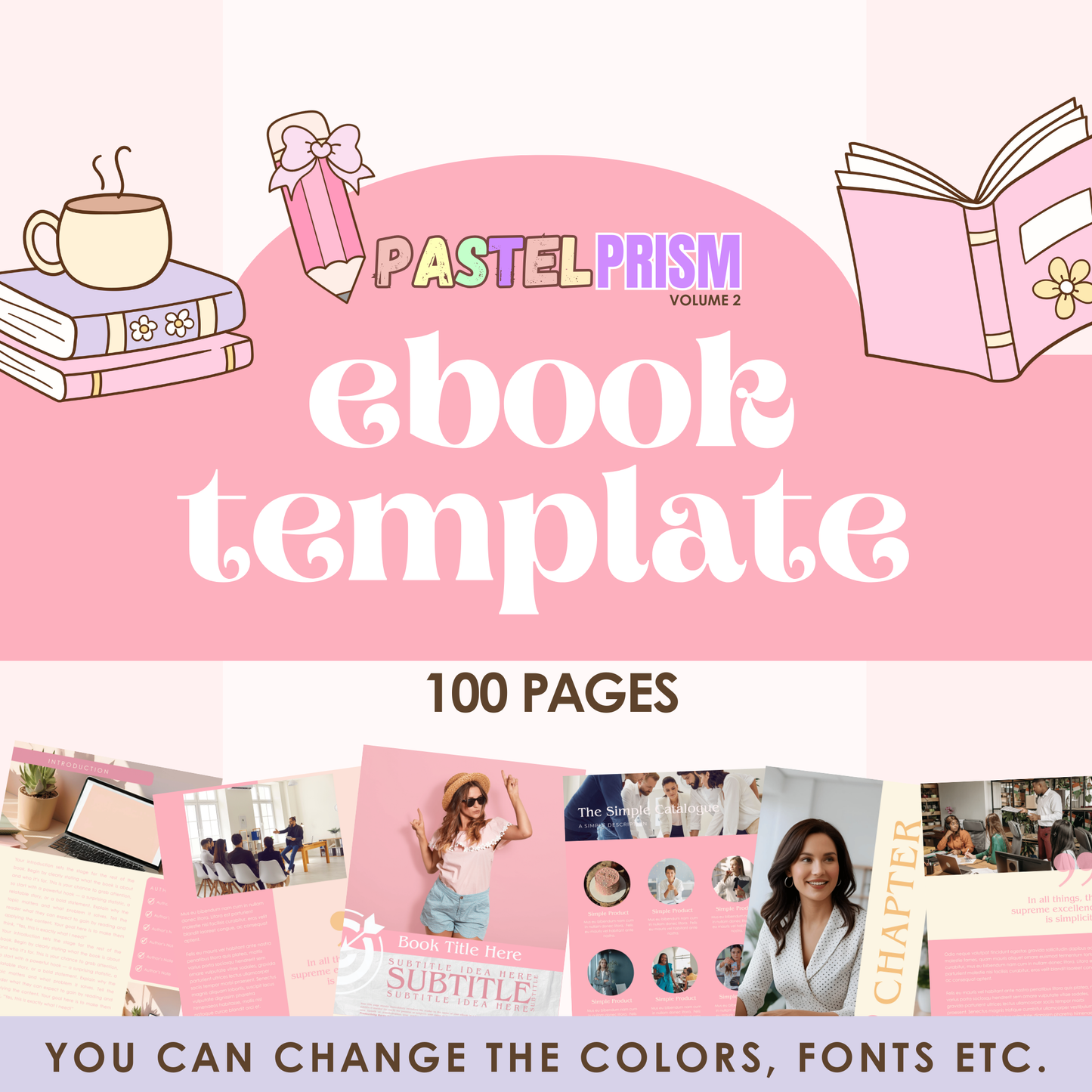 ebook template canva -workbook design layout - lead magnet templates