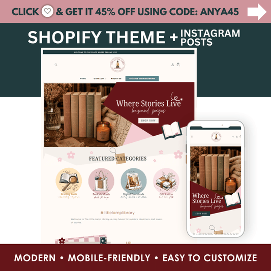 The Little Lamp Library | Cozy Bookish Shopify Theme