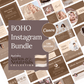 Instagram Template Bundle | Minimalist Neutral Aesthetic | Nude & Neutrals Collection