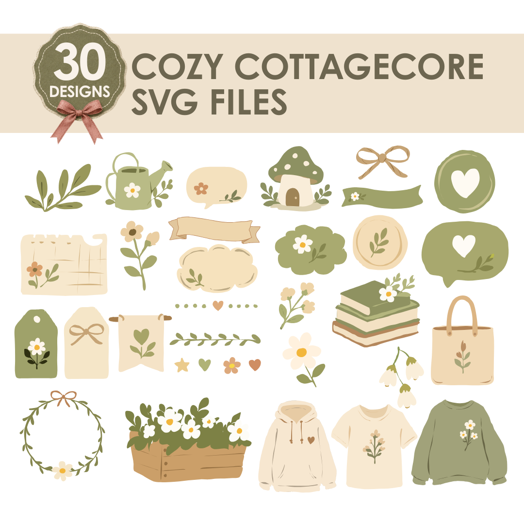 mossy nook svg collection | botanical svg bundle for cricut, silhouette & small business branding | mnv1