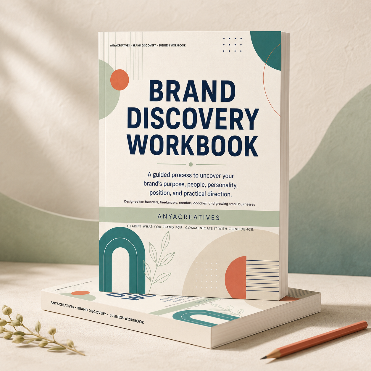 Brand Strategy Workbook printable PDF for entrepreneurs and small-business owners Brand Discovery Workbook pages for defining brand purpose, audience, positioning, personality, and messaging